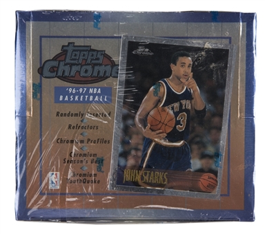 1996/97 Topps Chrome Basketball Unopened Box (20 Packs) 